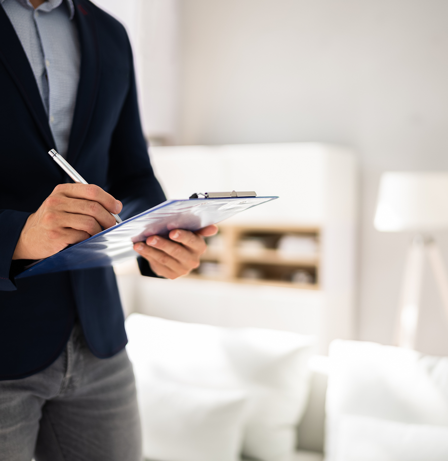 Asbestos testing professional collecting sample from building materials in Utah